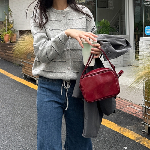 More Stripe Strap Cardigan