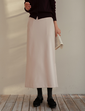 Banding Span Slit on Both Sides Skirt Korea