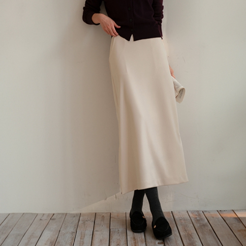Banding Span Slit on Both Sides Skirt