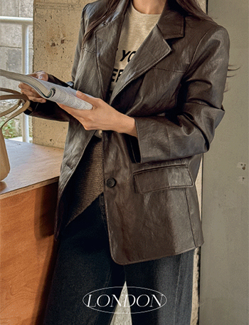 London Classic Leather Jacket Korea