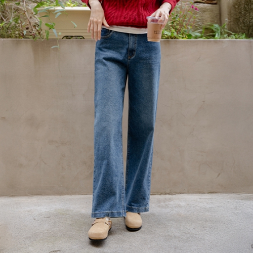 Signature Straight Wide Denim Pants