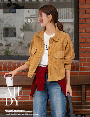 All Day Corduroy Two Pocket Jacket Korea