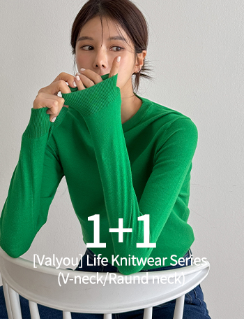 [1+1] [Valyou] Life Knitwear Series (V-neck/Raund neck) Korea