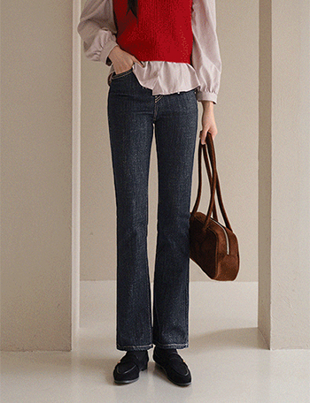 Semi Boot cut Span Denim Pants Korea