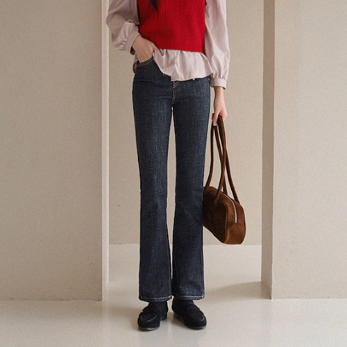 Semi Boot cut Span Denim Pants