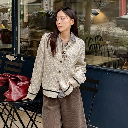 Mine Cable Collar Knitwear