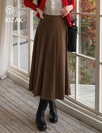 키작아도 에이 Pleats Skirt (Winter) Korea