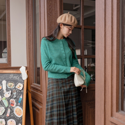 Eve Wool Round Knitwear Cardigan