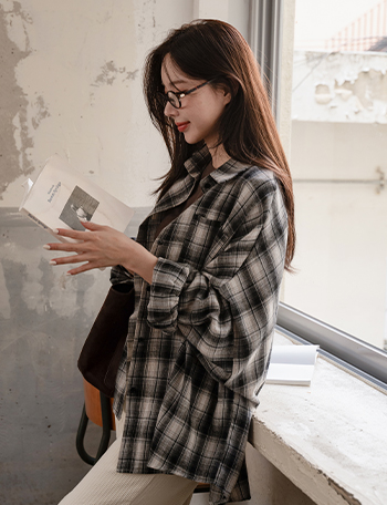 And Soft Loose Cotton Shirt Korea