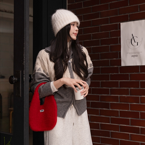 Snow Wool Two-way Zip up Knitwear