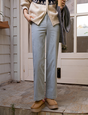 Cocoa Corduroy Pocket Banding Pants Korea