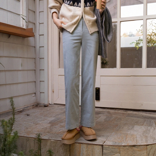 Cocoa Corduroy Pocket Banding Pants