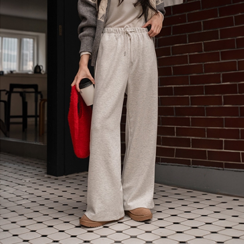 Air Heat fleece lined Wide Banding Pants