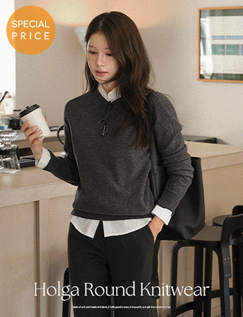 [Special Sale] 안티필링 홀가 Round Knitwear Korea