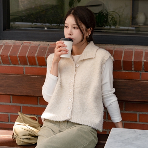 Ritz Collar Wool Vest