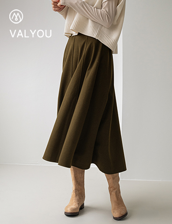 [valyou] 벨라 Wool Flare Skirt Korea