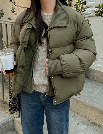 Pudding Knitwear Layered Padding Korea