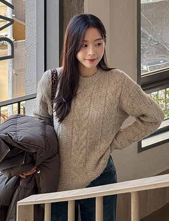 Awesome Cable Wool knit Korea