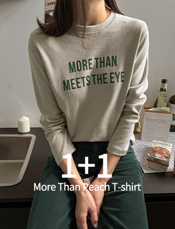 [1+1] More Than Peach T-shirt Korea