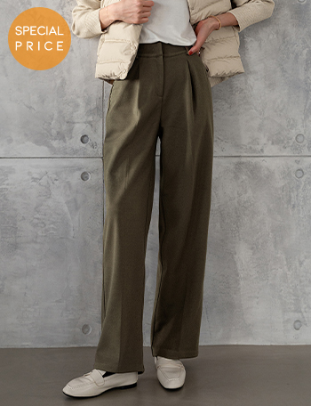 [Planning] Le Pintuck Wide fleece lined Slacks Korea