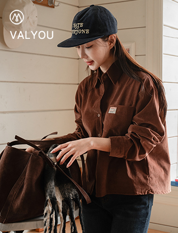 [valyou] Pocket Patch Corduroy Shirt Korea