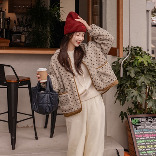 Curly Dot Quilted Jumper