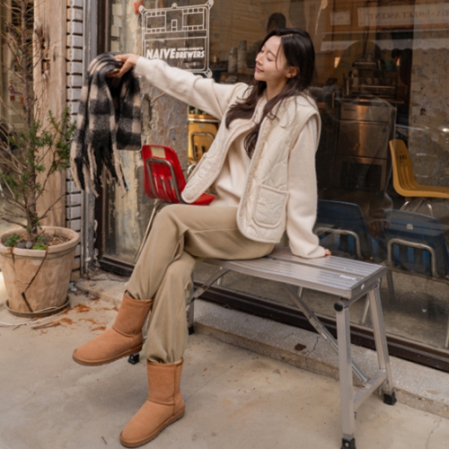 [Special Sale] Milli Boot cut Corduroy Fleece lined Banding Pants