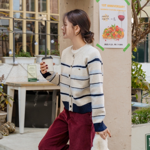 PogST Pendant Wool Knitwear Cardigan