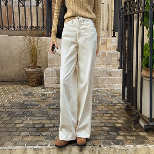 Velvet Fleece Lined Long Wode Pants