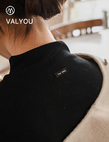 [valyou] fleece lined patch two-type T-shirt Korea