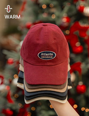 Atlanta Peach Fleece Ball Cap Korea