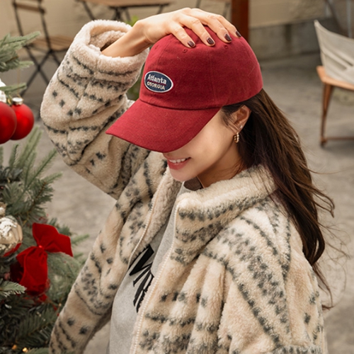 Atlanta Peach Fleece Ball Cap