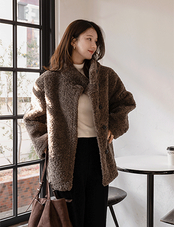 Soft Wool Half Mustang Jacket Korea