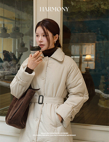 Harmony Long Trench Padding Jumper Korea