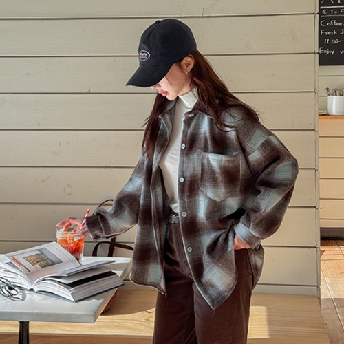 Thick Fleece Lined Check Shirt