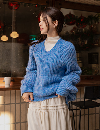 Chewing Wool V Over Knitwear Korea