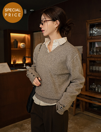 [Special Sale] Shuri Wool V Knitwear Korea
