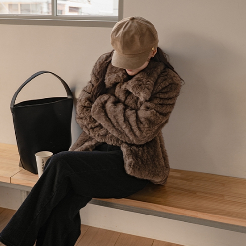 Searing Wool Quilted Fur Jacket