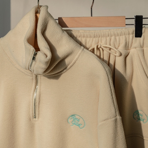 [Special Sale] Fleece Half Zip-up Set