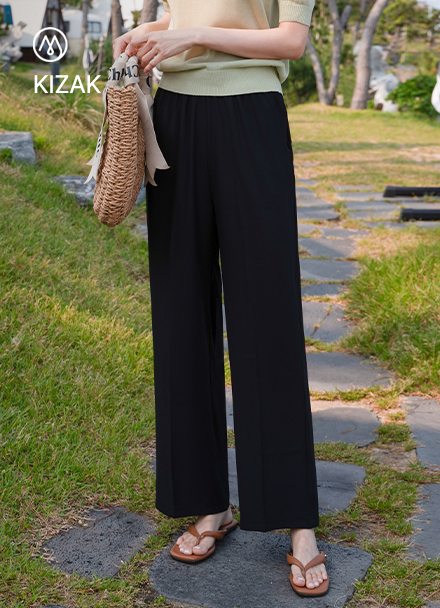 [Over 70,000 cumulative sales]Kku-ahn-kku Banding Pants (Cooling) Korea