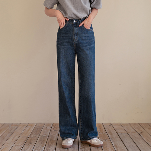 [Special Sale] K-Wide Wide fleece lined Denim Pants