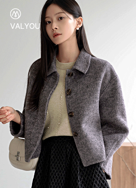 [valyou] 하이디 핸드메이드 Wool Harp Coat Korea