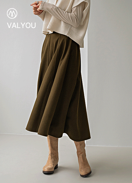 [valyou] 벨라 Wool Flare Skirt Korea