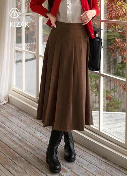 키작아도 에이 Pleats Skirt (Winter) Korea