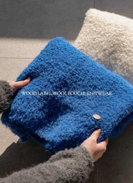 Wood Labels Wool Boucle Knitwear Korea