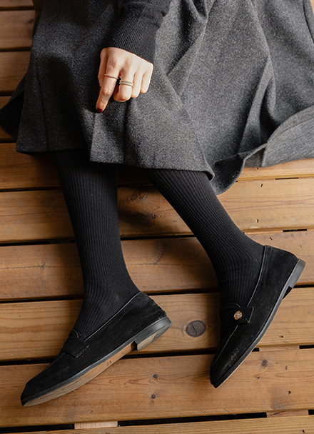 Cozy Warm Corrugated Stockings Korea