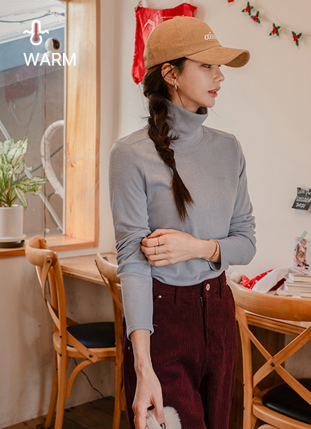 Vin Mercy Fleece lined Turtleneck T-shirt Korea