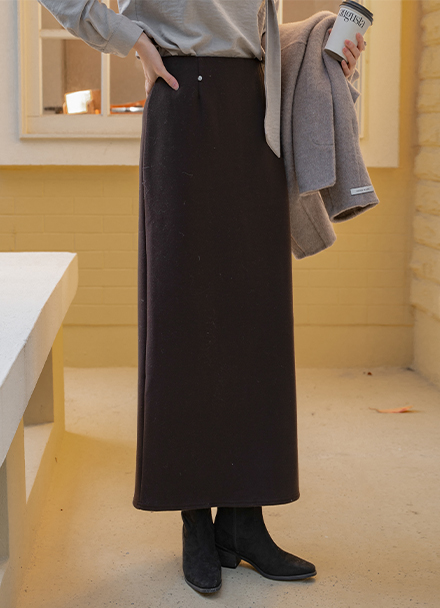 Millie Fluffy Hidden Banding Fleece Lined Skirt Korea