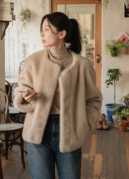 Evelyn Soft Fur Jacket Korea