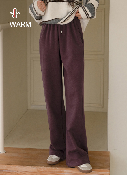 Warm Fleece Lined Two-way Banding Pants Korea